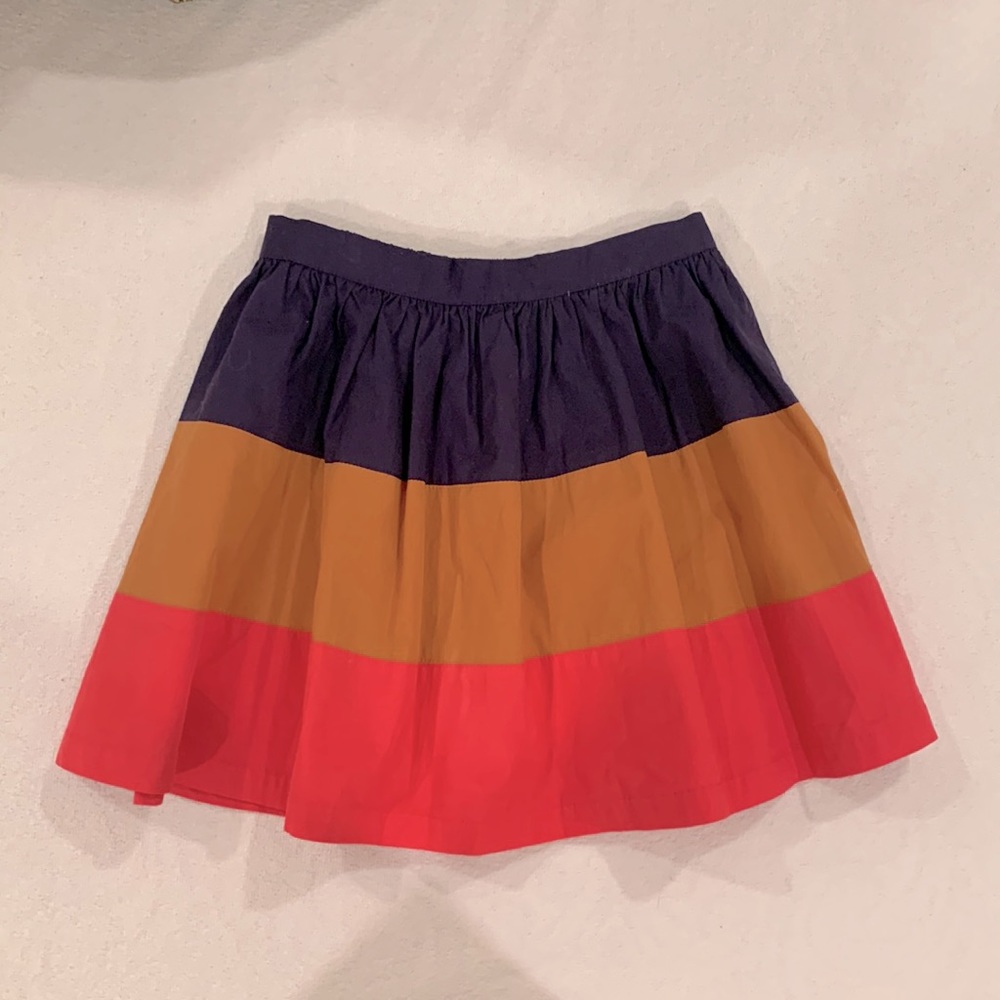 Mini Boden Stripe Skirt 7-8 Like New